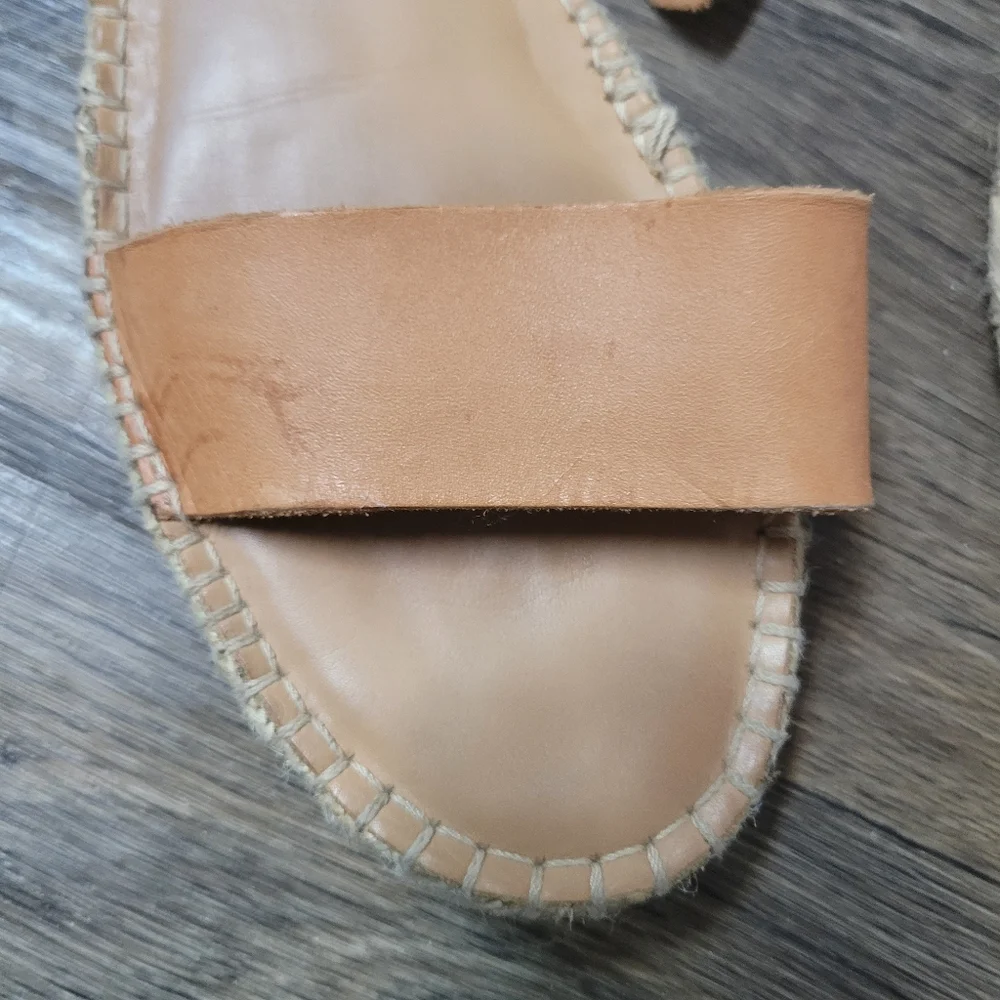 Soludos Tan Leather Espadrille Sandal